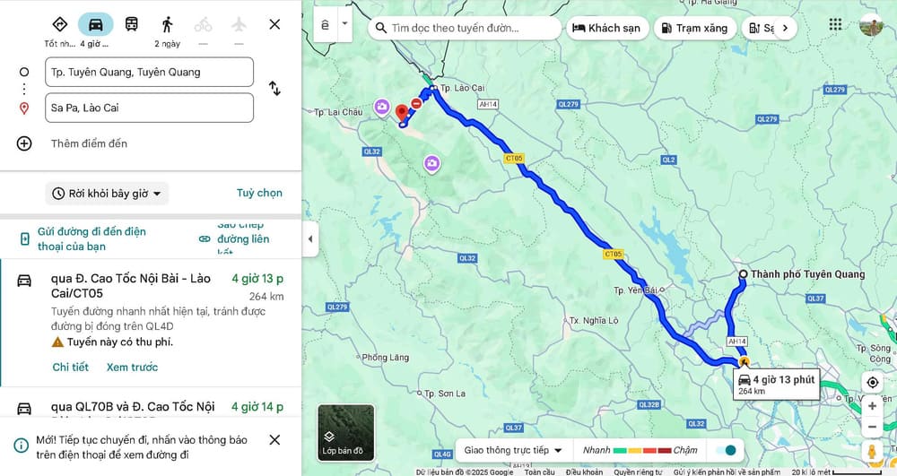 Cung đường từ Tuyên Quang đi Sapa