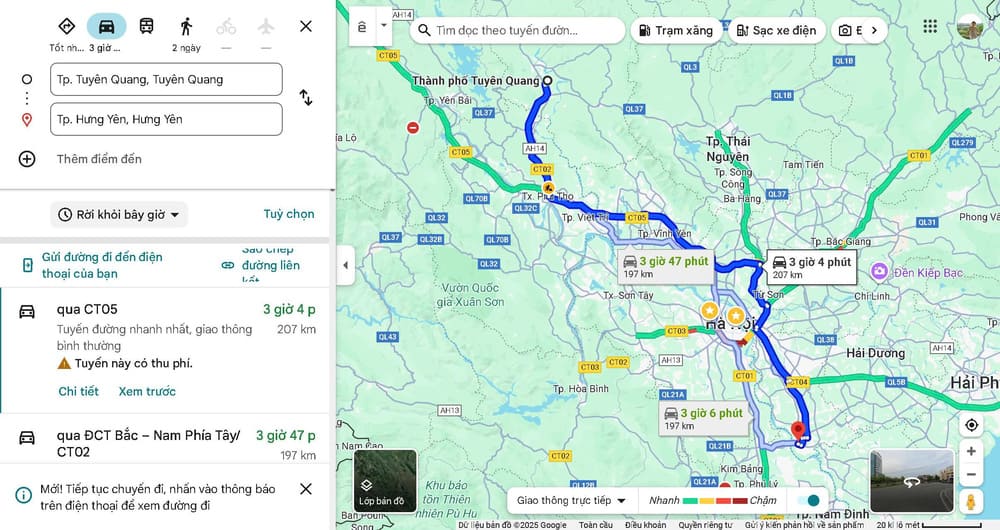 Tuyên Quang Cách Hưng Yên Bao km? Hướng Dẫn Di Chuyển Chi Tiết
