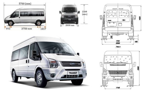 Ford Transit - dòng xe 16 chỗ phổ biến nhất