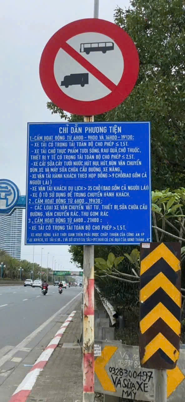 Giờ cao điểm chung của Hà Nội là 6h00–9h00 và 16h00–19h30