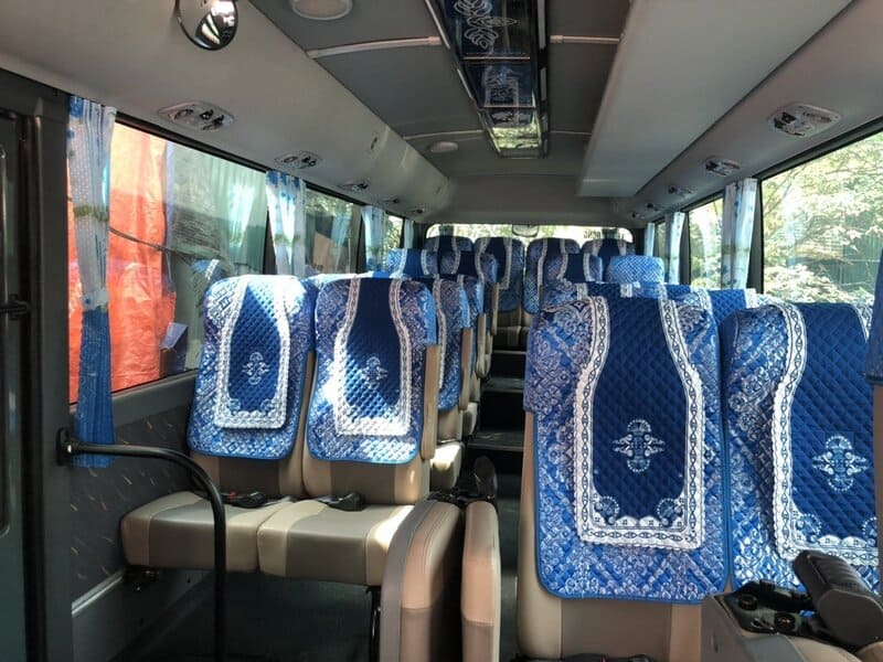 Nội thất và hàng ghế Xe 29 chỗ TRAVELCAR